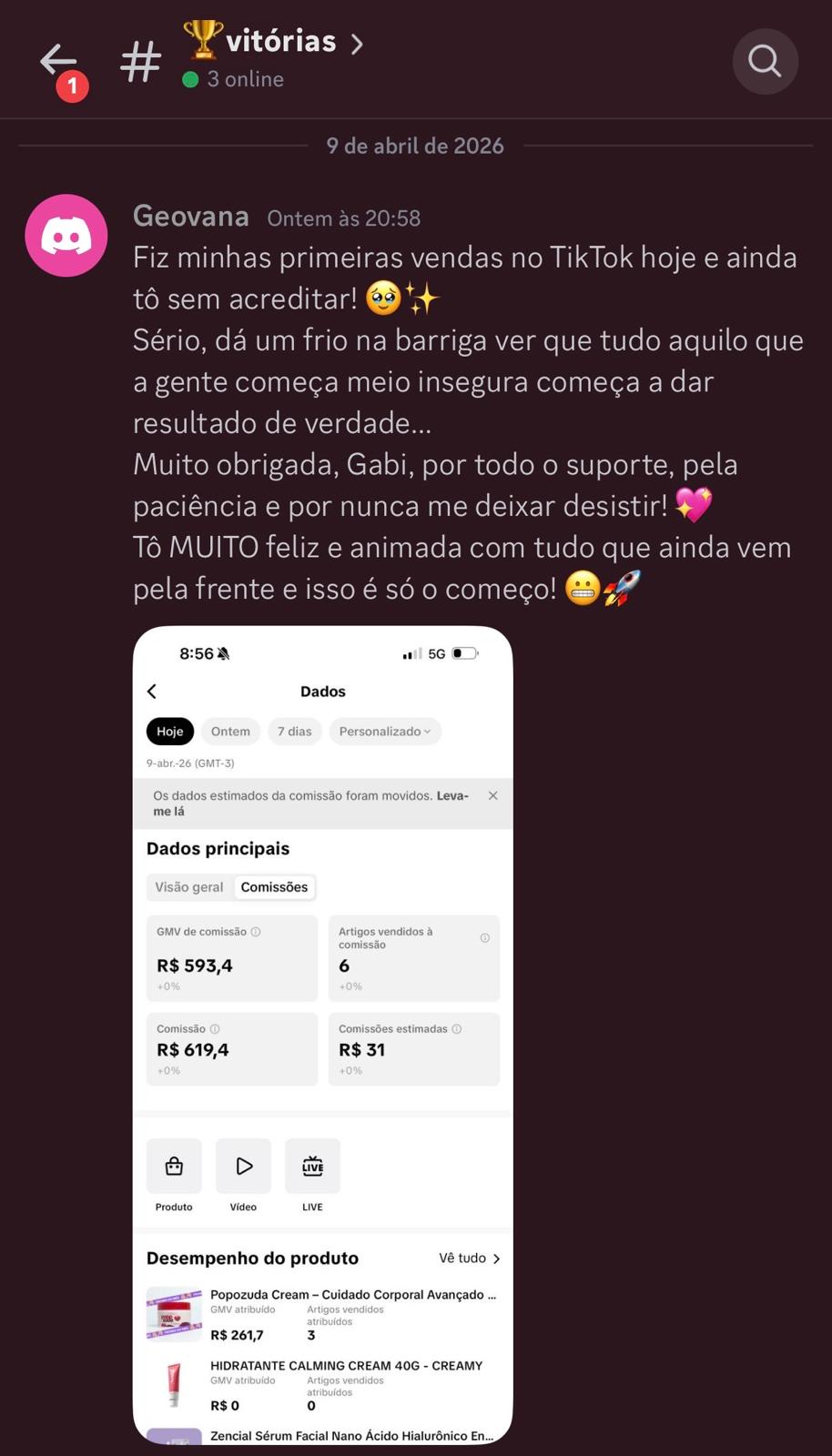 Resultado Geovana